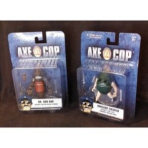 Axe Cop Lot DR DOO DOO AVACADO SOLDIER Action Figures MEZCO TOYZ 2013 Manga